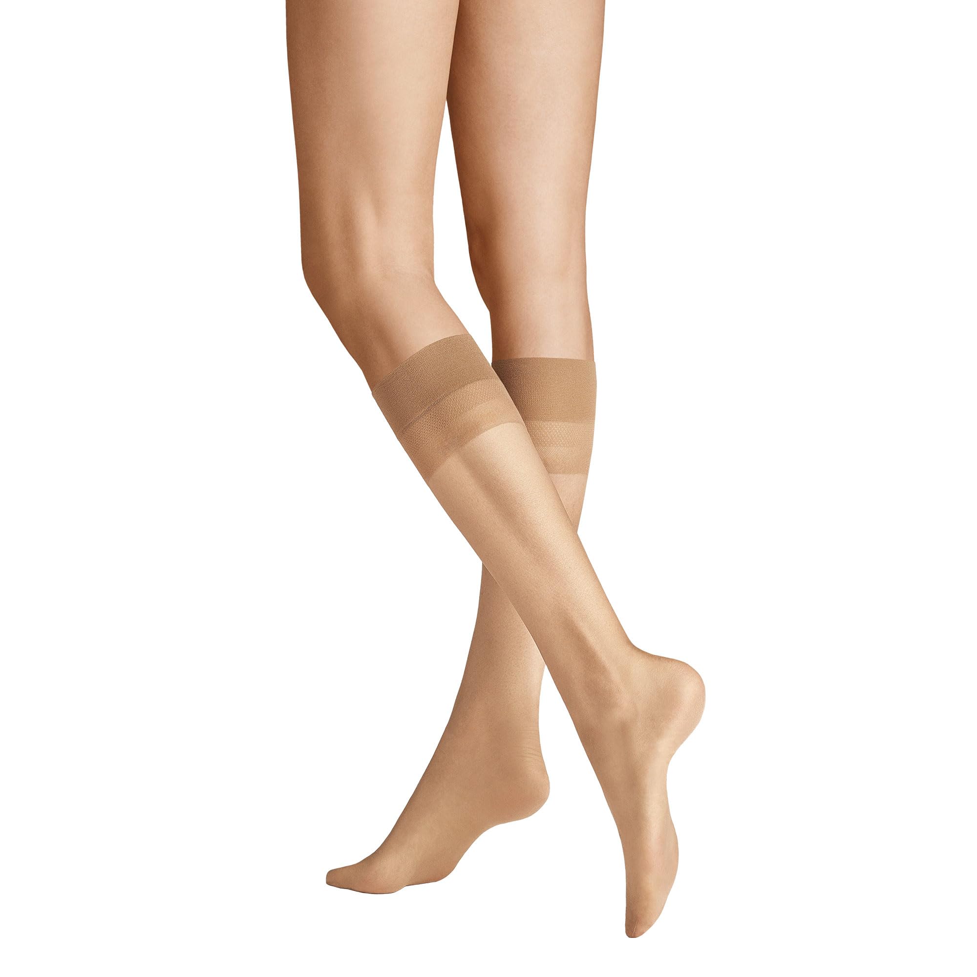 Hudson Women's Knee Socks 7 Denier, Beige (complexion 0010), 6/8