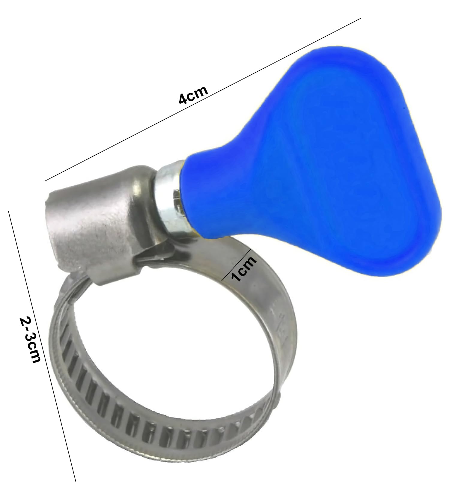 GLUN® Gardening Water Hose Spray with 2 Metal Hose Clamp, Water Pipe Clamp with Pen Style Water Spray, Turn Key Clamp 3