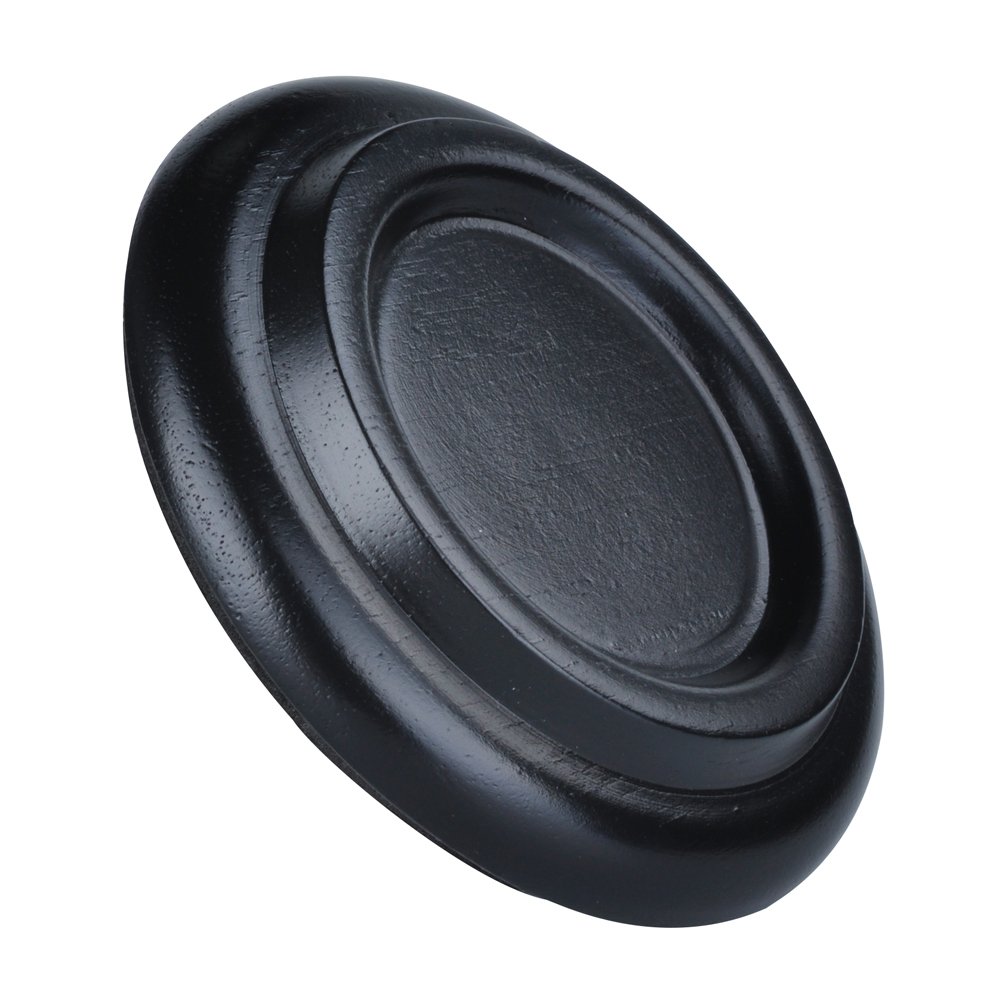 Kingpoint, set di piedini a coppa in legno massiccio per pianoforti a coda, confezione da 3 pezzi , Black