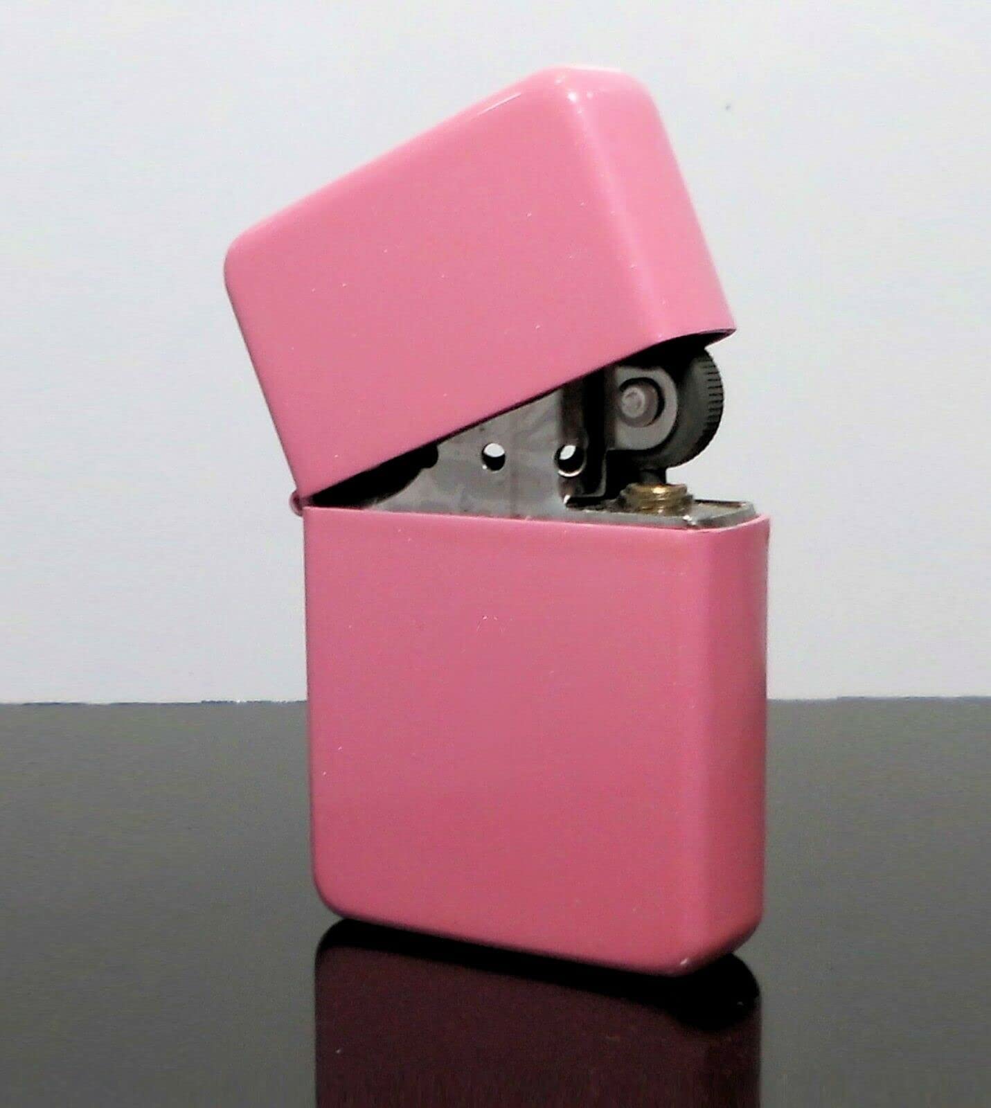 County Engraving Pearl Pink Personalised Windproof Cigarette Pocket Lighter, Petrol, Flip Top, Engraved - Enter Your Own Custom Text (Pearl Pink)