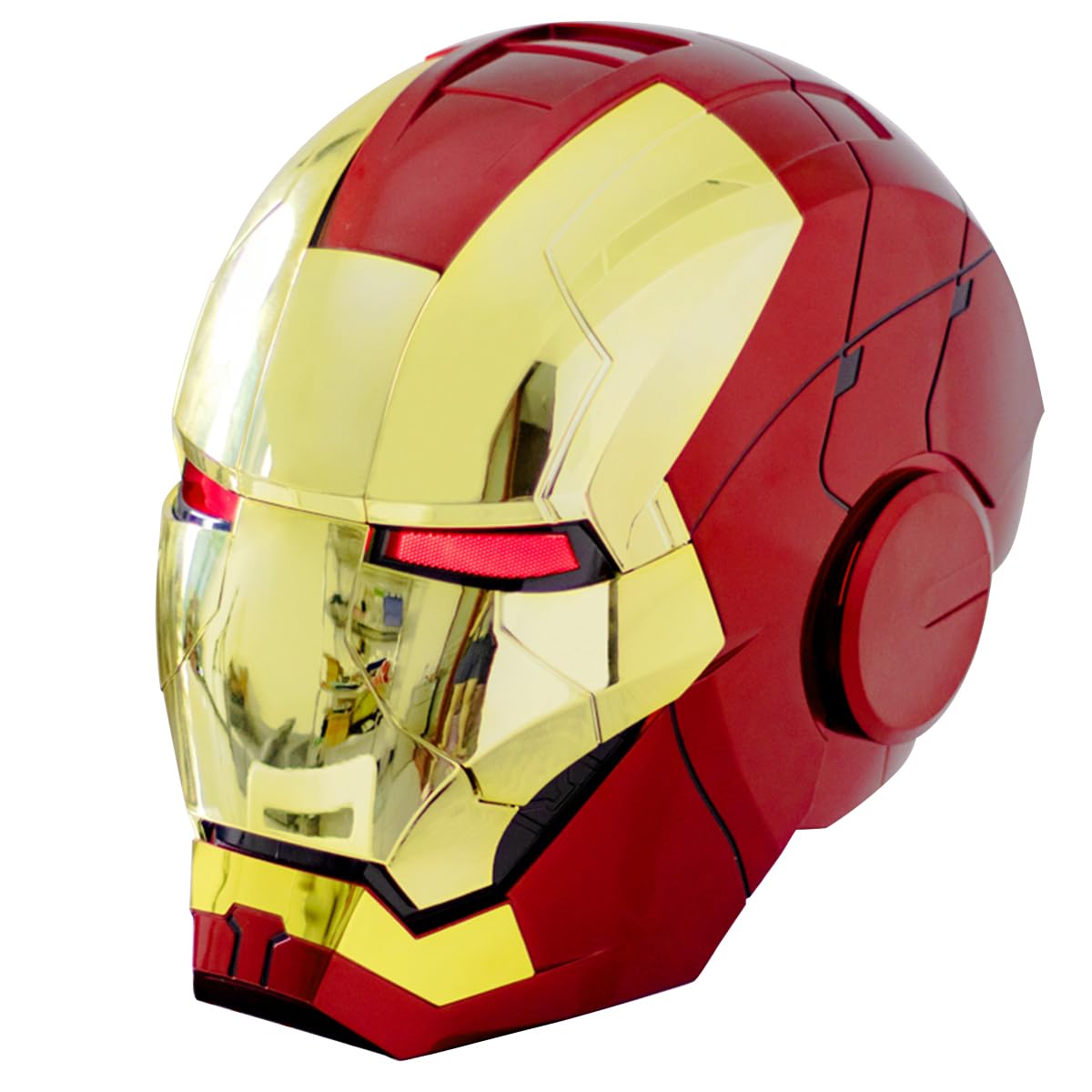 Helmet Cosplay Voice Control Electronic Open/Close LED Eyes Mask 1:1 Hero Model