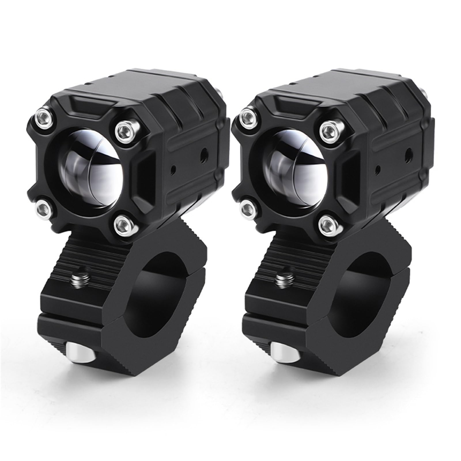 Faros Motocicleta Foco Faros LED para Motocicleta LED Antiniebla | Foco LED motocicleta lente proyector luces antiniebla conducción haz alto/bajo color blanco amarillo faros Led auxiliares