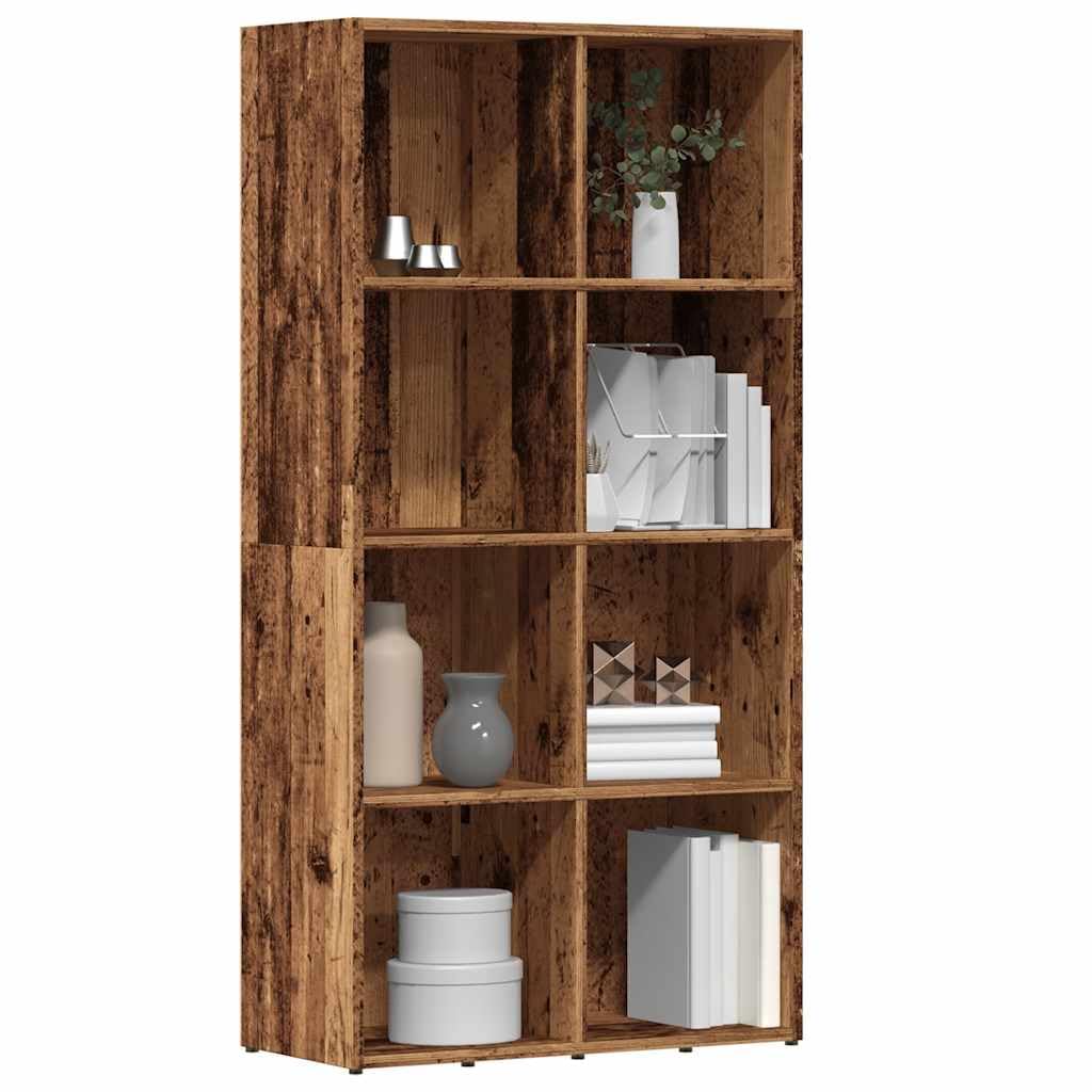 Generisch Bücherregal Altholz-Optik 66x30x130 cm Holzwerkstoff,Möbel,Regalsysteme,Bücherregale Bücherschränke-855778