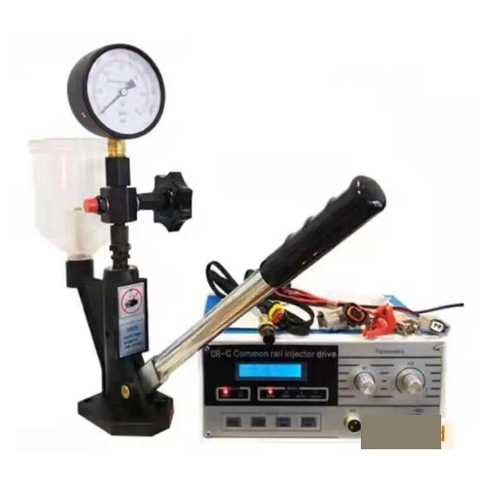 CR-C Tester per iniettori Common Rail diesel multifunzionale + validatore ugelli S60H, set di strumenti per tester per iniettori Common Rail Per principianti fai da te