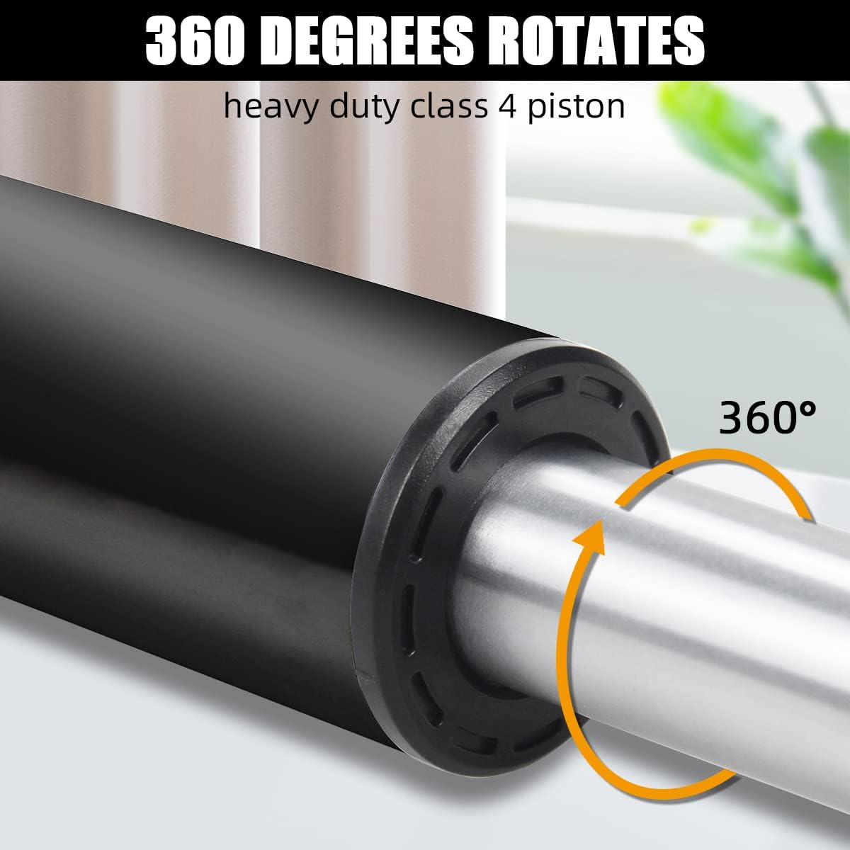 PROFECTUS Office Chair Gas Cylinder Replacement – Heavy Duty Class 4 Piston, 5.5" Adjustable Height, Universal Fit for Most Chairs, Smooth & Silent Lift, 1000 lbs Support
