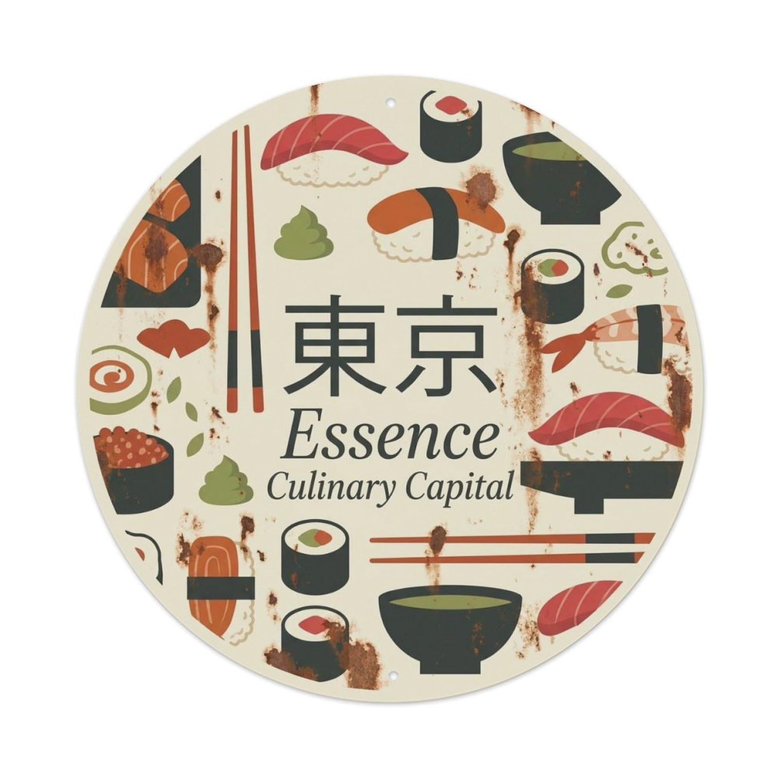 Tokyo Japan Retro Travel Modern Tourism Landmark Metal Tin Sign