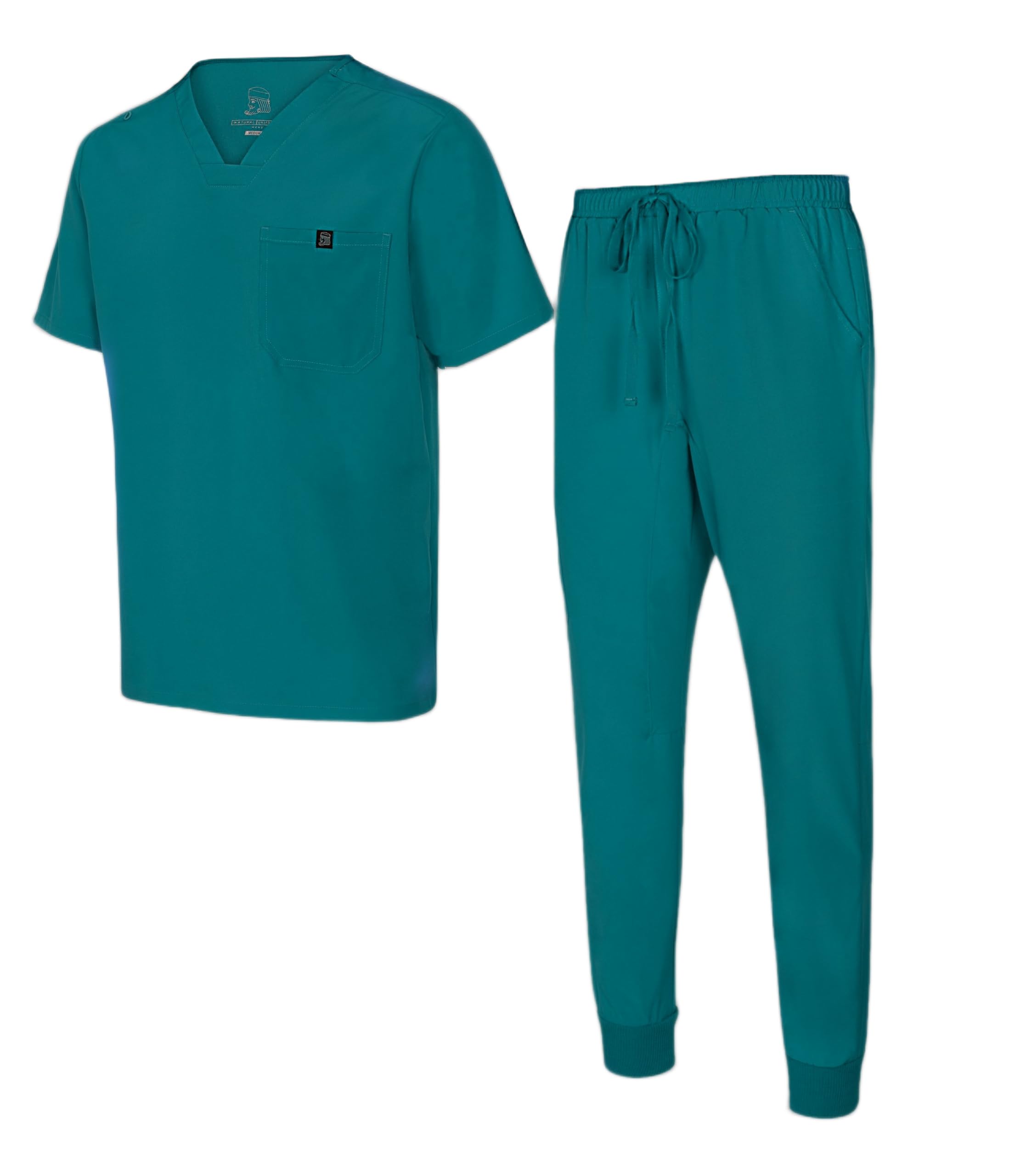 Natural Uniforms Mens Luxe Stretch Jogger Scrub Set
