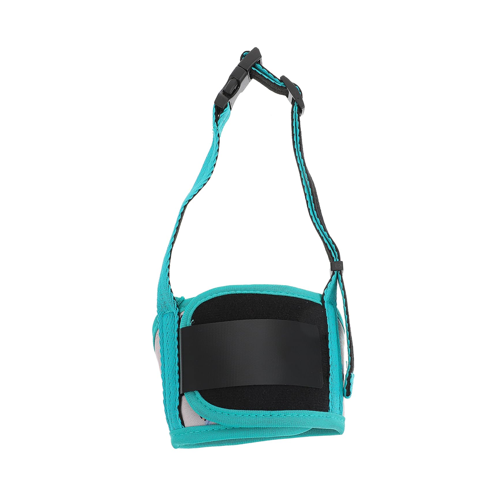 POPETPOP Breathable Adjustable Dog Muzzle Polyester Biting Chewing Muzzle for Dogs Printed Design Soft and Comfortable for Outdoor Use