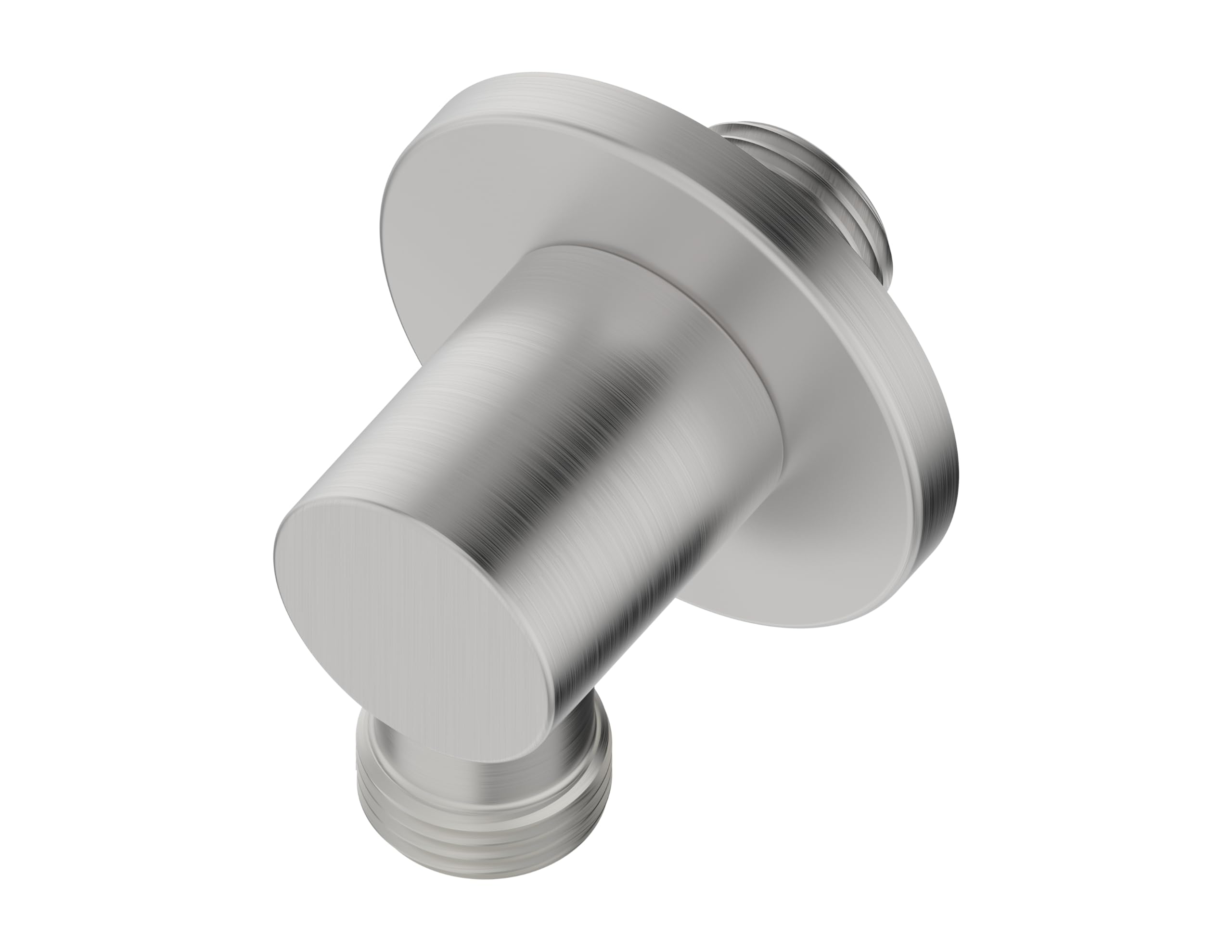 Duttao Wall Supply Elbow for Hand Held shower,with Connector Body and Washer, Wall-mount Hose Connector,without Shower Head and Hose (Brushed Nickel) DA-0045-BN