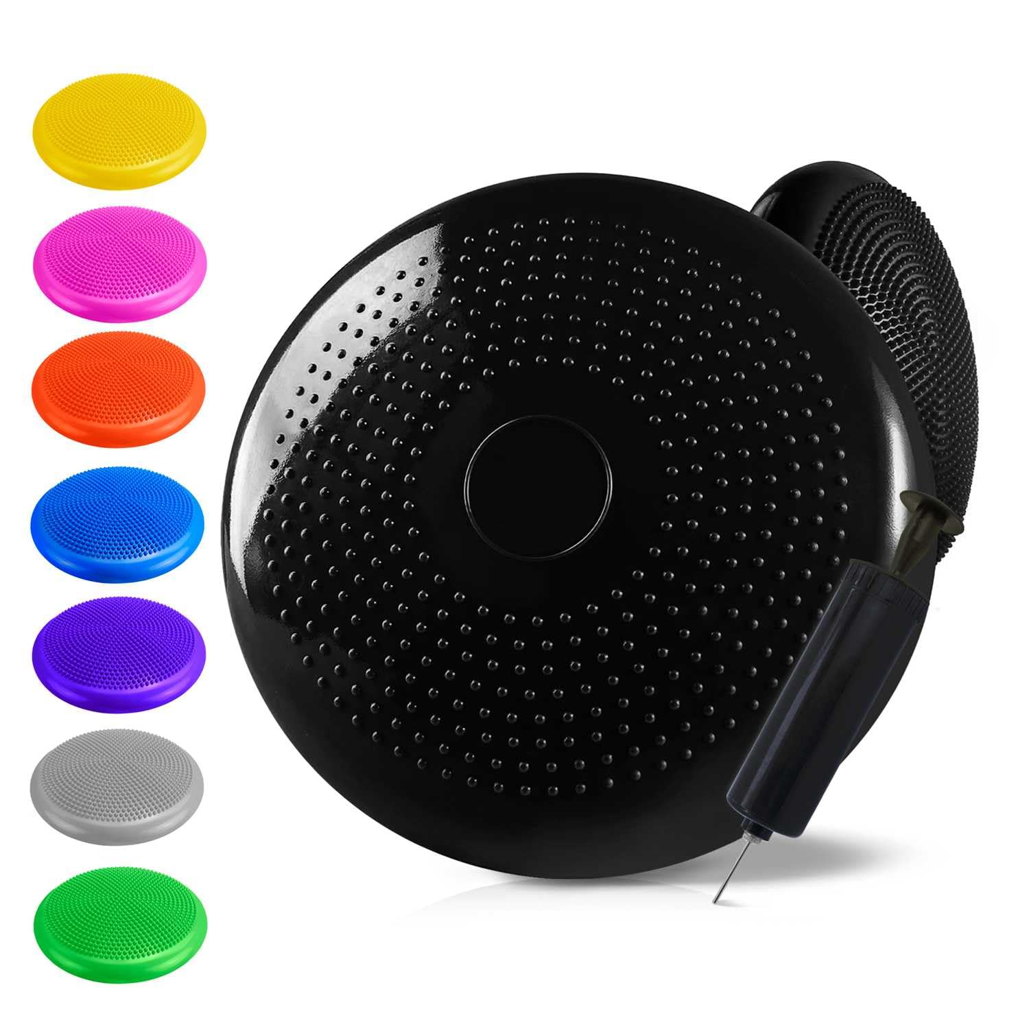 Relaxdays Disco Di Bilanciamento Da 33 Cm Con Pompa Ad Aria - Foto 3