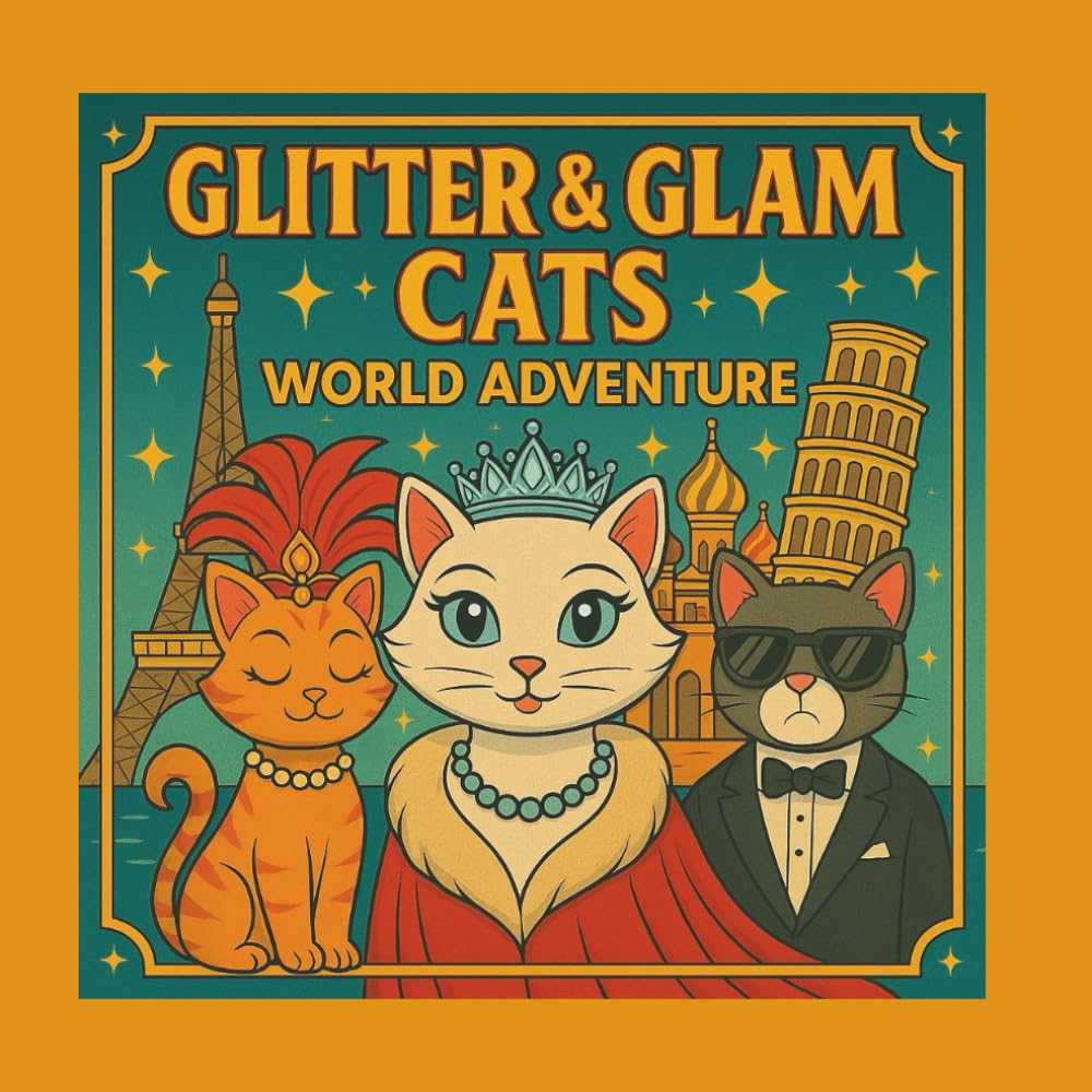 Glitter & Glam Cats World Adventure: Stylish Cats & Glittering Adventures