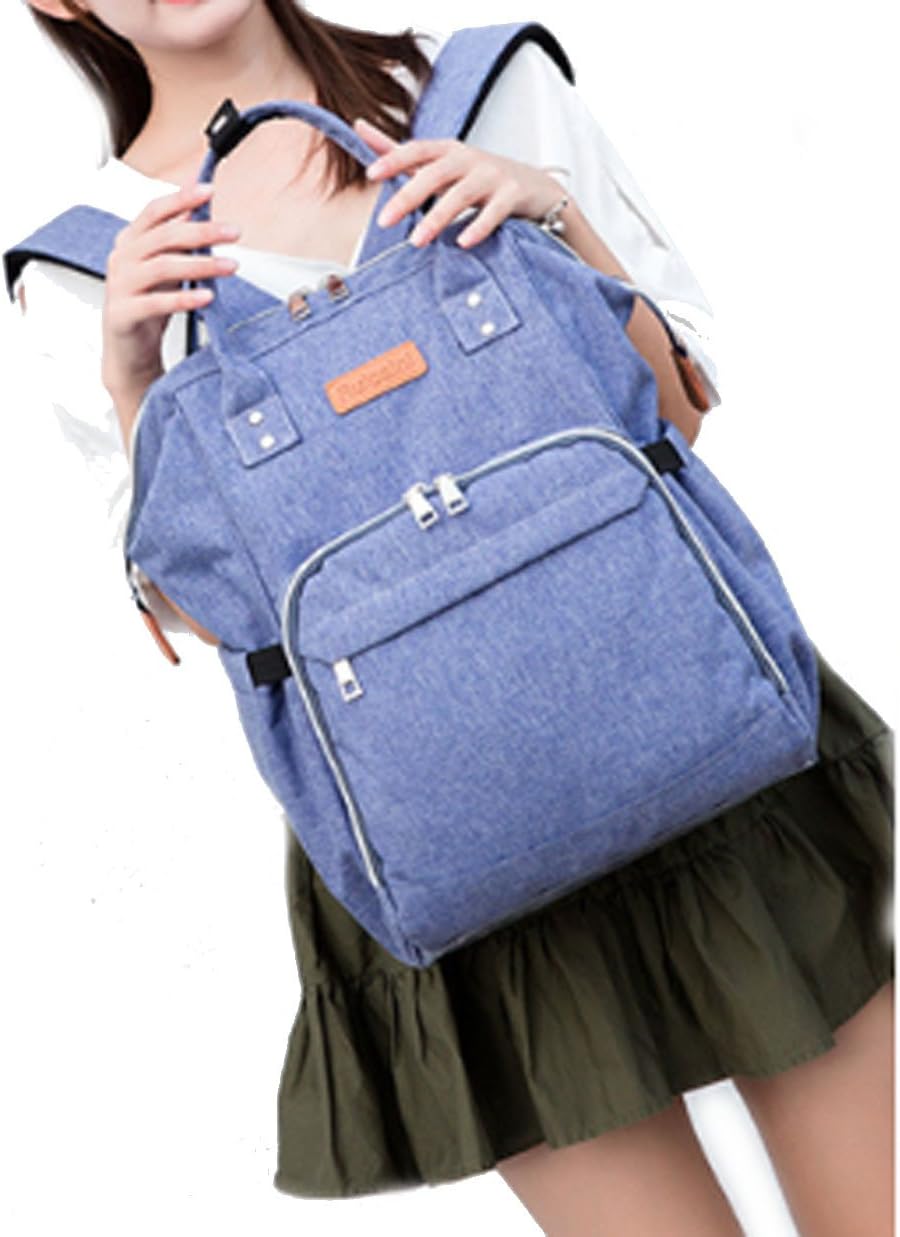 Light & Big Capacity Diaper Bag, Multi-function Organized waterproof Diaper Backpack Black