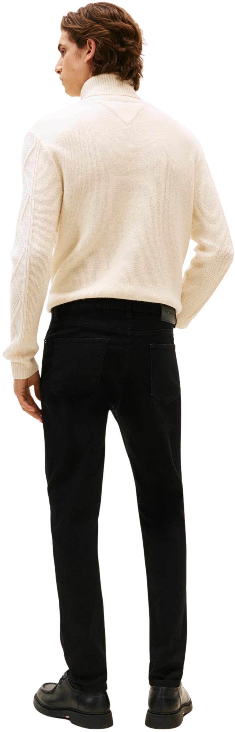 Tommy Hilfiger Herren Jeans Hose Bleecker Burn Black Slim Fit, Schwarz (Burn Black), 38W/36L – Ansicht 2