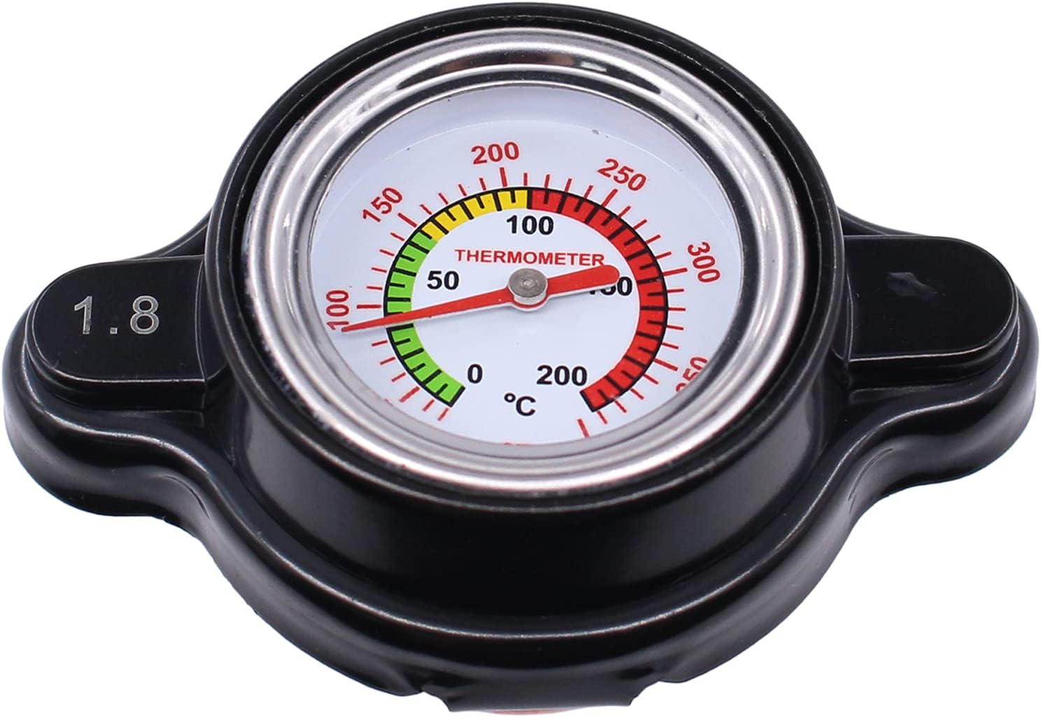 MOTOKU High Pressure Radiator Cap with Temp Gauge 1.8 Bar