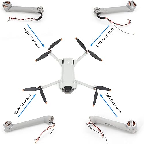 Miniatura 7 de Piezas de repuesto originales Mini 3 Pro Arm para DJI Mavic Mini 3 Pro Drone (brazo delantero derecho)