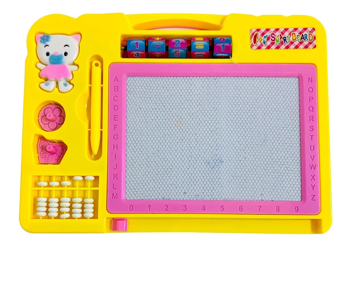 Drawing Board For Kids Yellow Color Two Sided Activity (1Pcs)