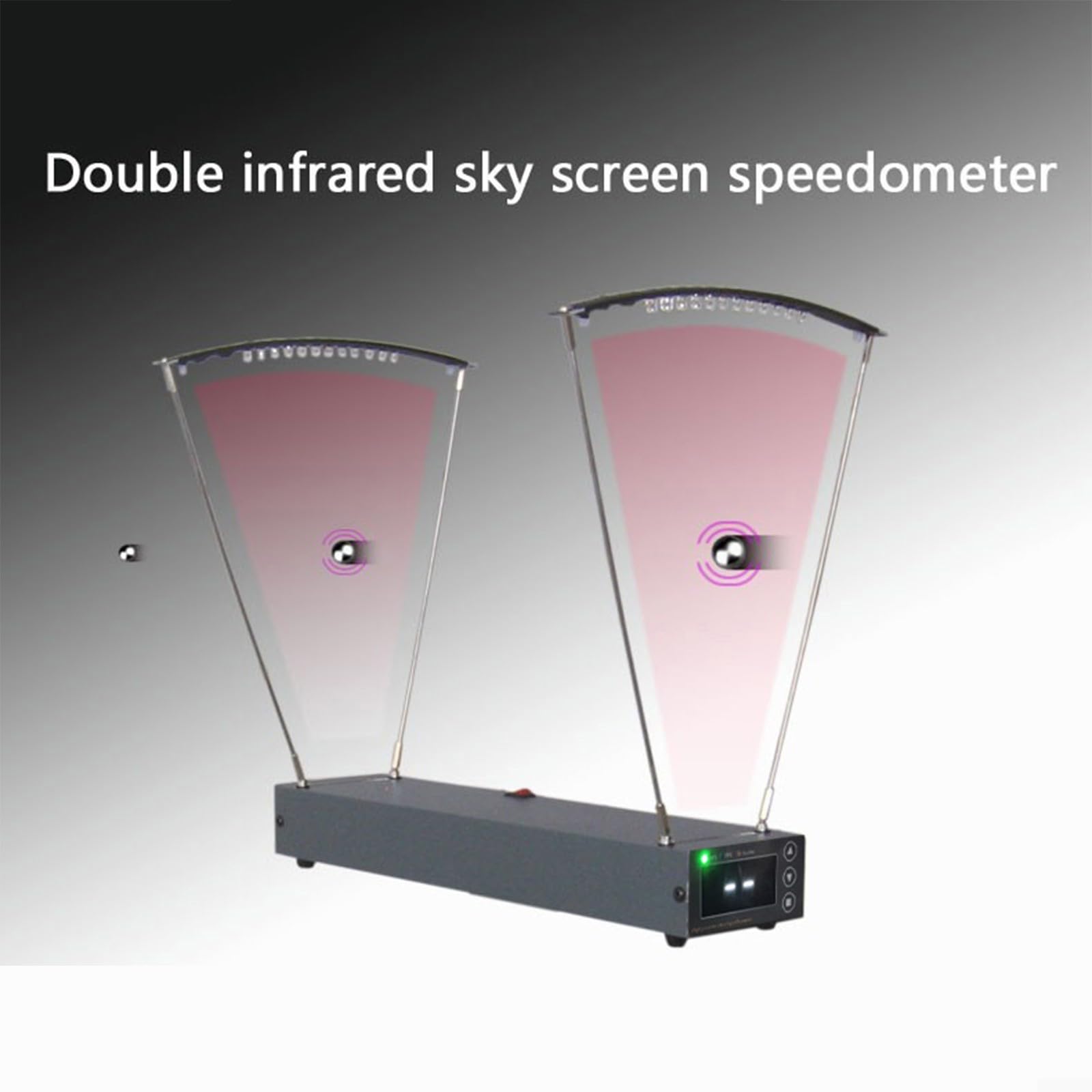 Cronografo balistico di precisione, tester di velocità, tester di velocità, con letture FPS e MPS ampio schermo LCD