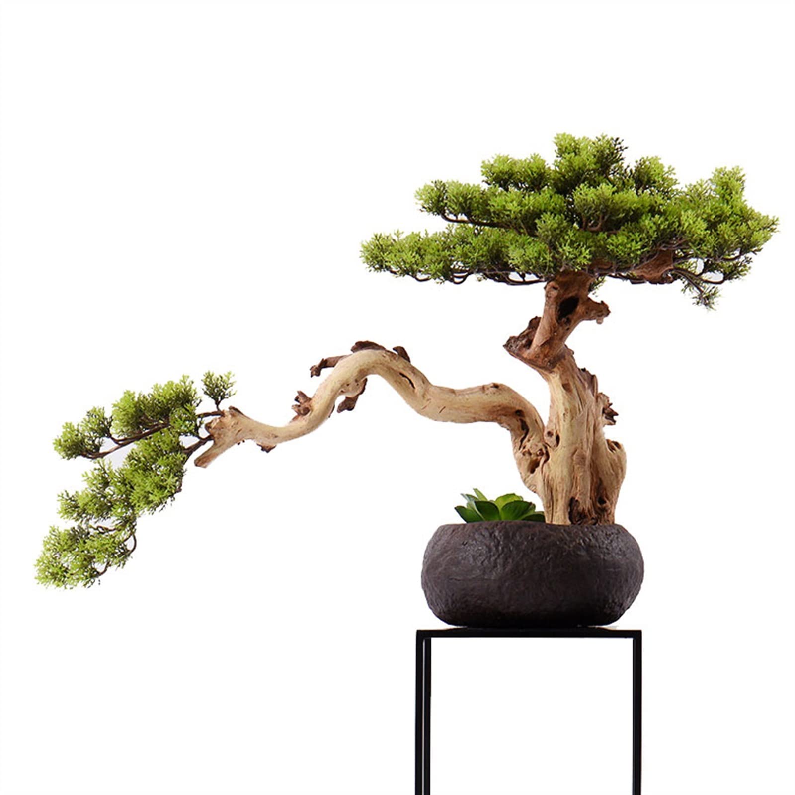 AYCDL Artificial Plants Display Tree Artificial Bonsai Pine Tree, Faux Potted Plant Fake Tree Pot Ornaments Decorative Artificial Bonsai Plants For Home Indoor Decoration Book