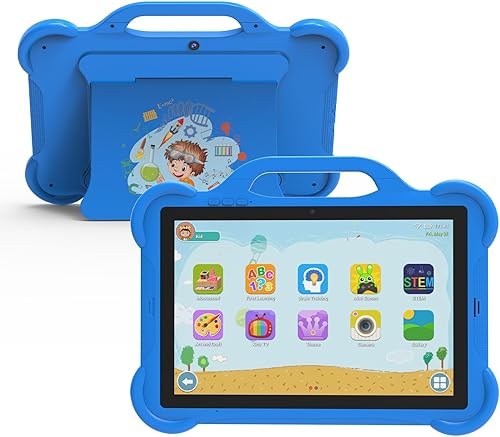 Tableta para niños, tableta Android 13 de 10.1 pulgadas, 8GB+64GB, 1TB expandible, WiFi 5G 6, BT 5.0, Quad-Core, 6000mAh, cámara dual, modo de