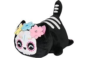 Sugar Skull Cat Plush: Spooky-Cute Companionship for Feline Enthusiasts