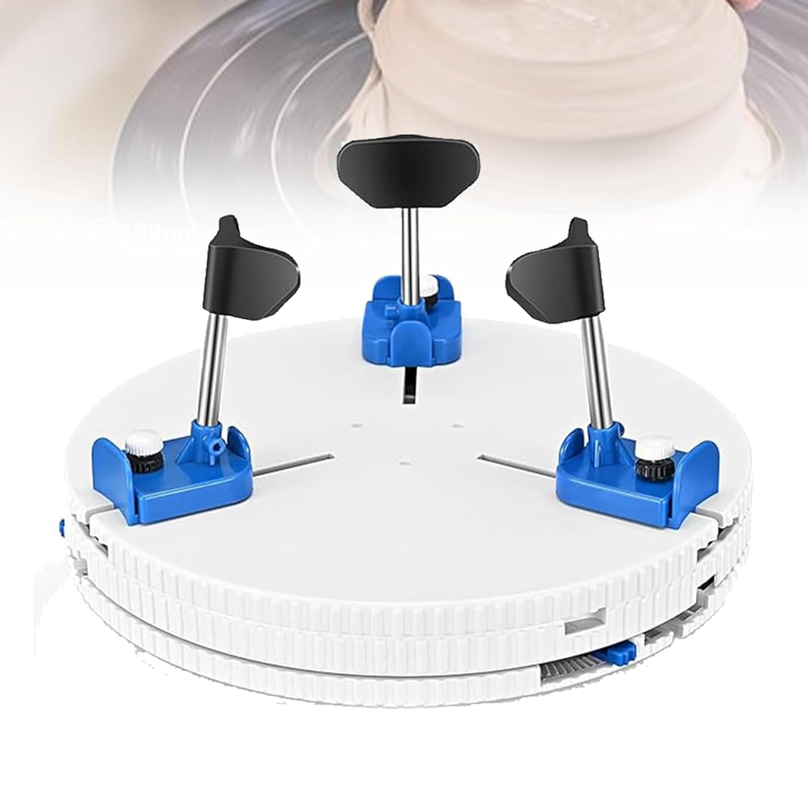 Herramienta De Reparación De Arte De Cerámica, Abrazadera Para Plato Giratorio De Máquina De Alfarería, Adecuada Para Plato Giratorio De 25 Cm a 28 Cm Y Accesorio Estable, Material Resistente