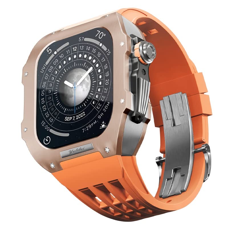 Bracelet en caoutchouc pour Apple Watch Series 5 6 SE silicone 44mm orange