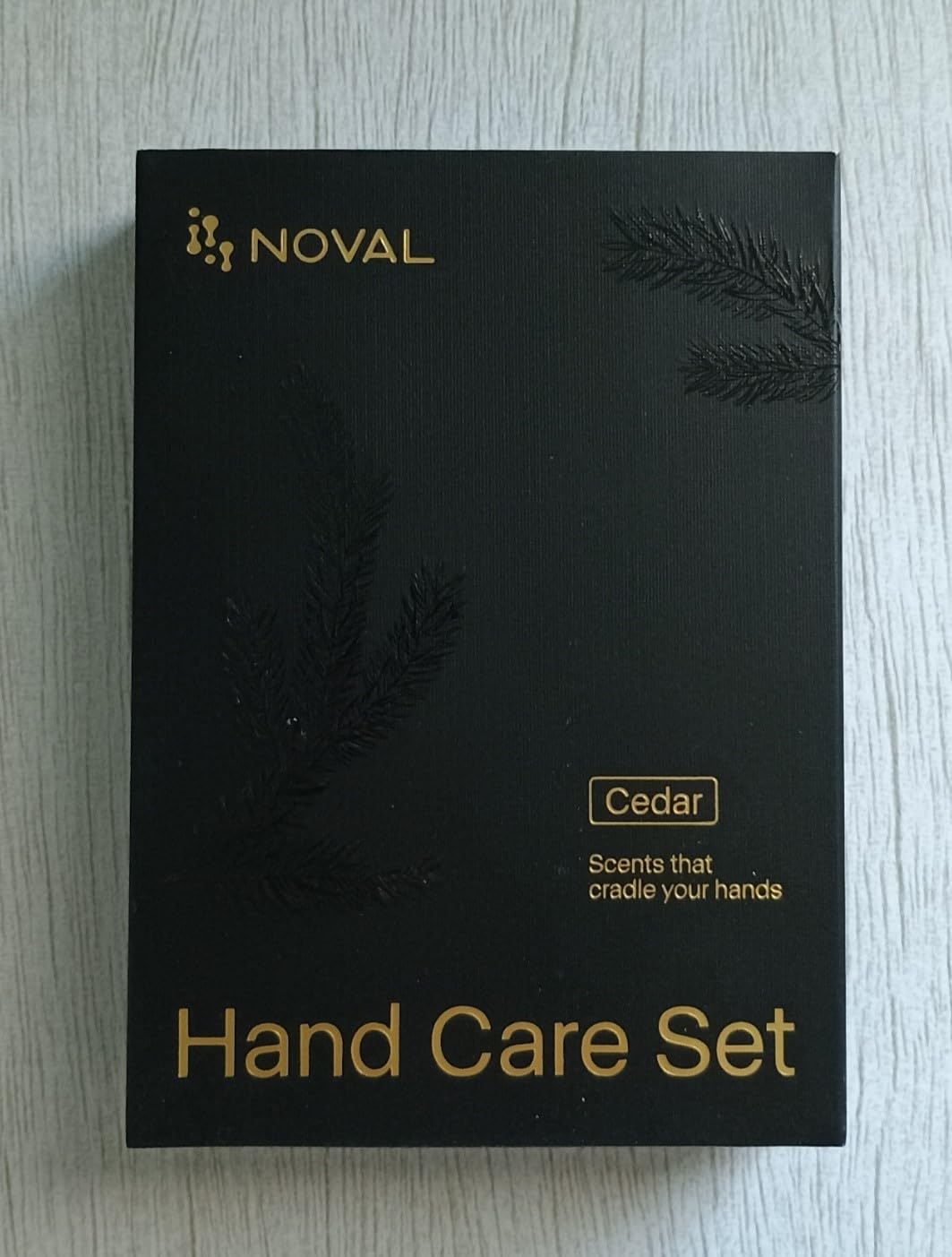NOVAL Hand & Cuticle Care Set for Men Smell Good Cedar Scented Roll On Male Essential Cuticle Oil & Hand Cream with Jojoba, Shea Butter, Travel Size Kit for Cuticles & Nail Care