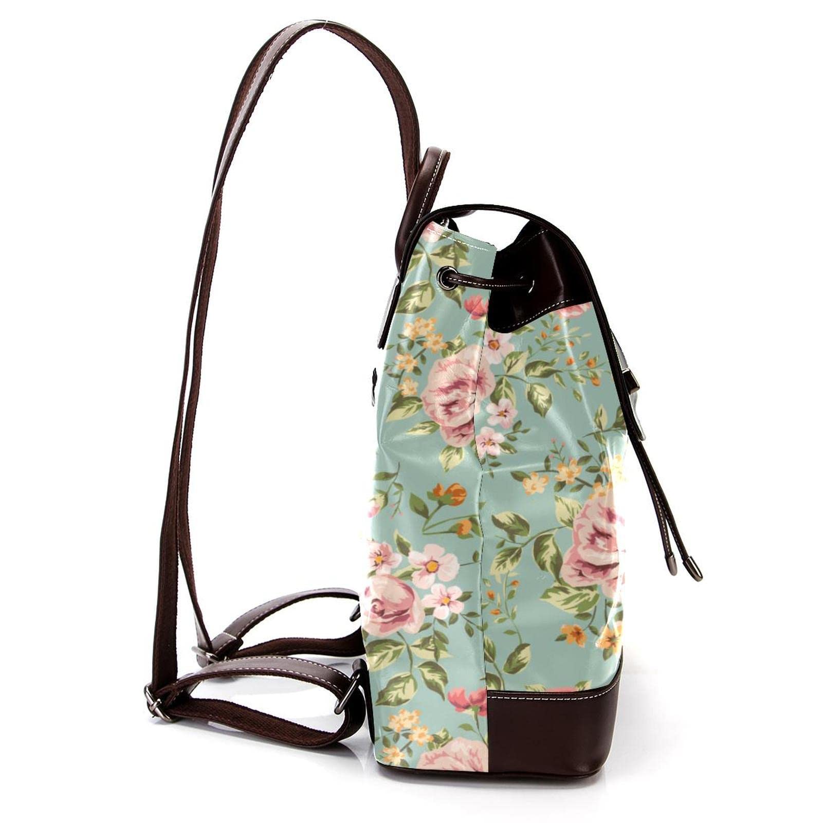 Retro paski boho mini sztuczna skóra plecak torebka, damski plecak torebka torba szkolna, Wielokolorowy 06