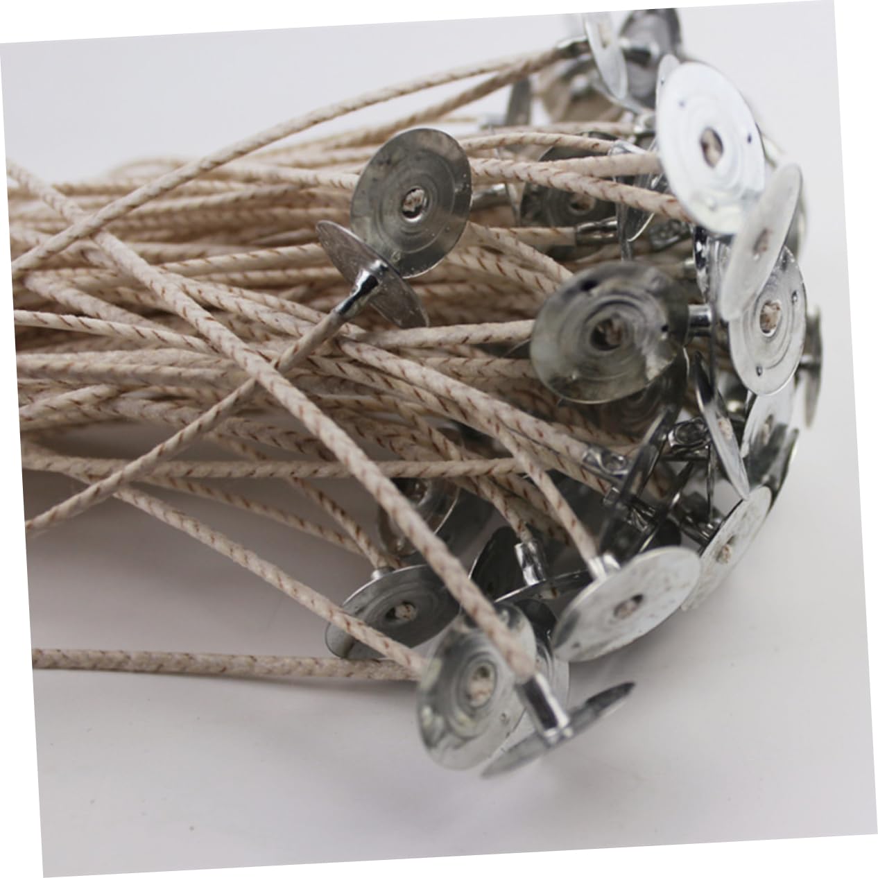 HOMSFOU 100pcs Candle Wick Candle Making Wax Kits Wicks for Candles Wax for Candle Making Candles Candle Making Kit Wick for Candles Beeswax Candles with Wicks Candle Making Supplies