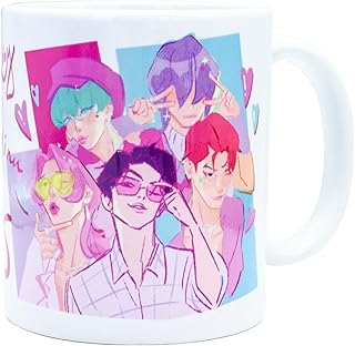 Comprar Taza KPop – Cerámica Decorada con Licencia Oficial – 325 ml / 11oz – Multicolor – Incluye Caja Regalo – Ideal para Regalo y Uso Diario (SAJA BOYS)