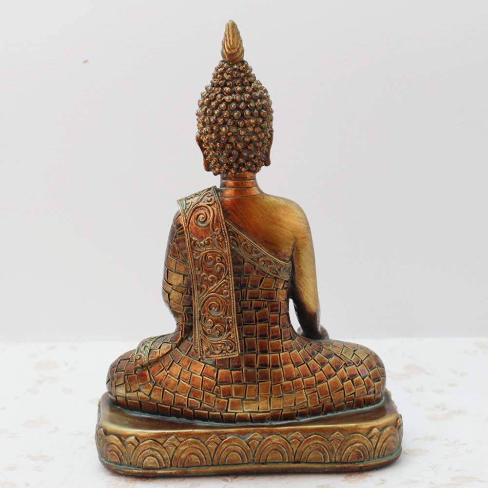 Budda statuetka ozdoby medytacja siedząca poza Indie joga figurka rzeźby medytacja wewnątrz dekoracja domu na zewnątrz ogród, A