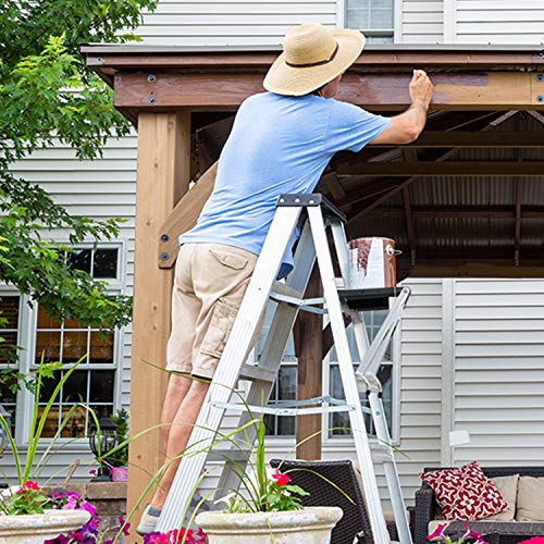 ORIENTOOLS Ladder Work Platform, Ladder Accessory with 375-Pound Rated