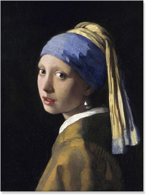 Amazon Co Jp 7 Fision Art 真珠の耳飾りの少女 ヨハネス フェルメール インテリア アートポスター 絵画 複製名画 複製画 壁掛け 30 40cm ホーム キッチン