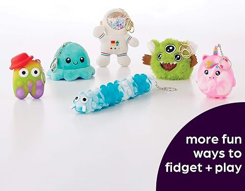 Miniatura 7 de Juguete antiestrés para niños, diseño de clip para mochilas y llaveros, actividades sensoriales divertidas para aliviar el estrés y concentrarse,