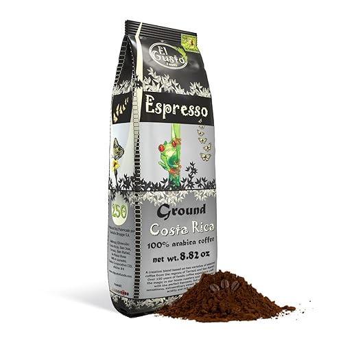 El Gusto Coffee - Café de goteo costarricense de origen único, 100% arábica, cultivado a la sombra, seleccionado a mano y secado al sol, tostado,