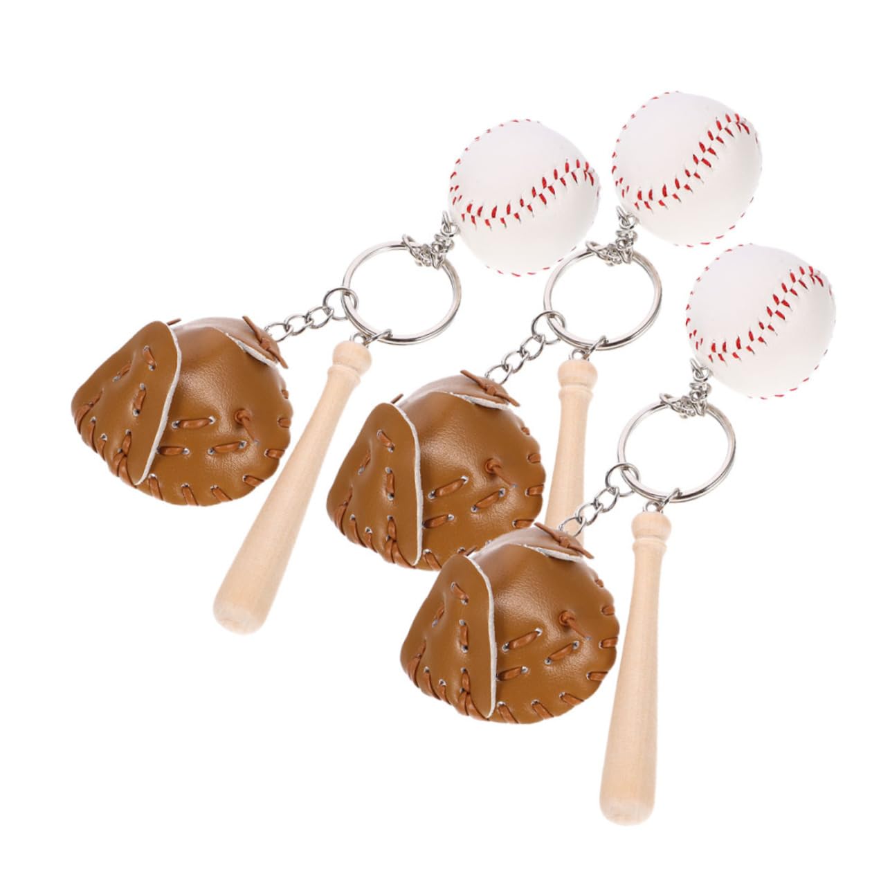 Beavorty Portachiavi Da Baseball Chiave Portachiavi Carino Catene Portachiavi Mini Softball Regali Di Baseball Portachiavi Sportivo Pelle Sintetica Khaki