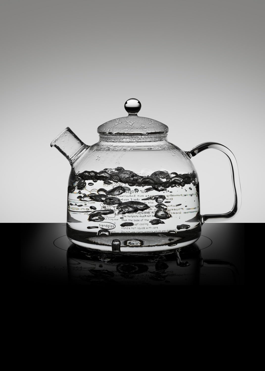 Trendglas Jena - Bollitore Innovativo, Completamente in Vetro borosilicato (1,75 l)