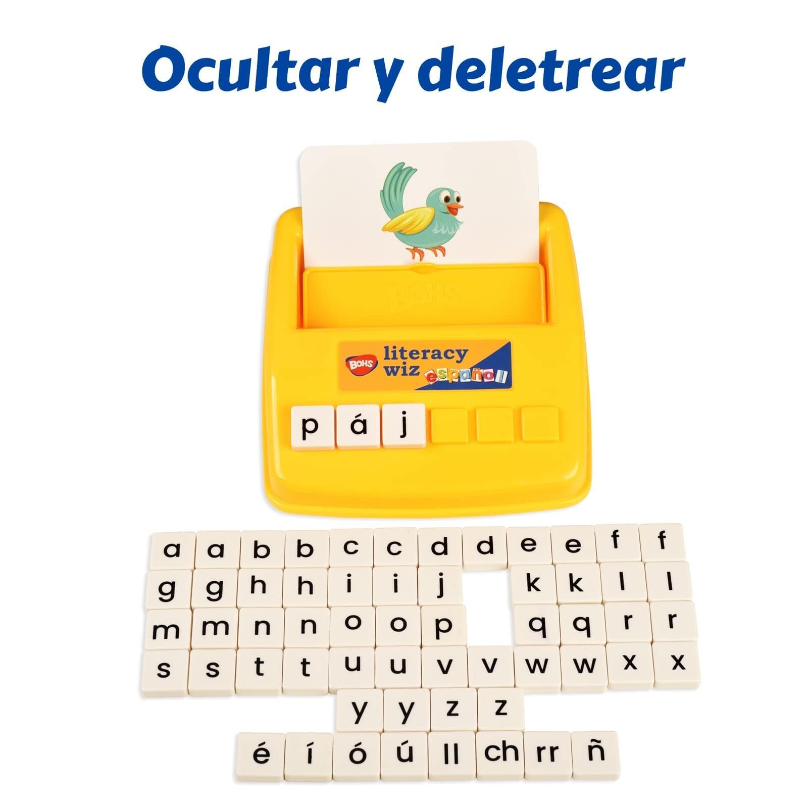 BOHS Juego Divertido de alfabetización española (Paquete de 6) – Suministros a Granel – Juguetes educativos de Aprendizaje de Idiomas preescolares