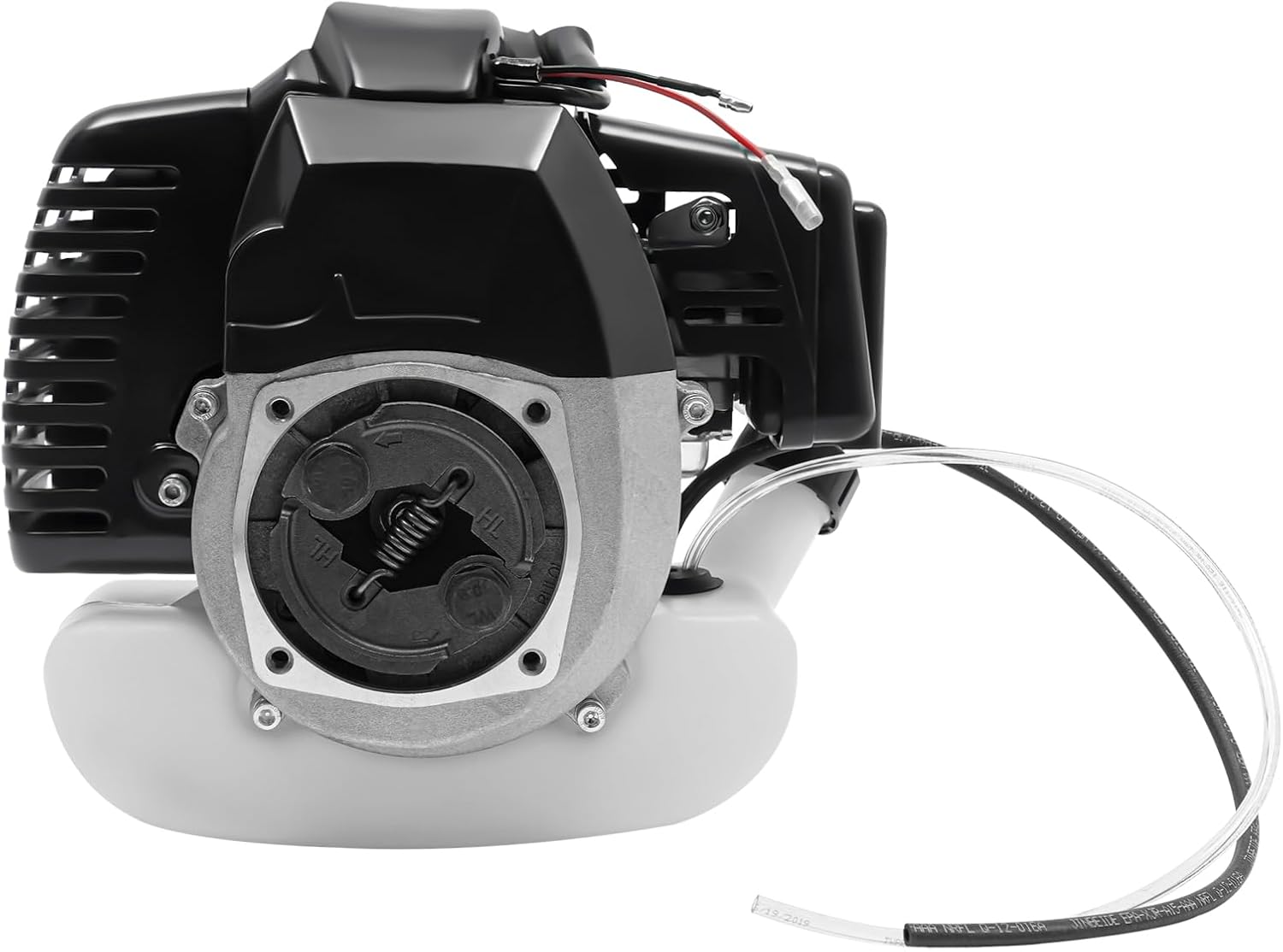 49CC 2 Stroke Pull Start Engine Motor, Pull Start Engine Motor Single Cylinder Air Cooling Motor, Hand Pull Engine Starter Motor with Fuel Tank, for Pocket Mini Bike Gas Scooter ATV