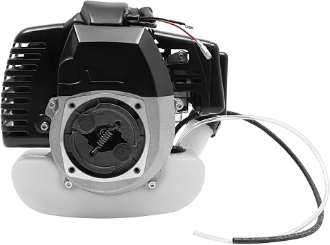 49CC 2 Stroke Pull Start Engine Motor, Pull Start Engine Motor Single Cylinder Air Cooling Motor, Hand Pull Engine Starter Motor with Fuel Tank, for Pocket Mini Bike Gas Scooter ATV