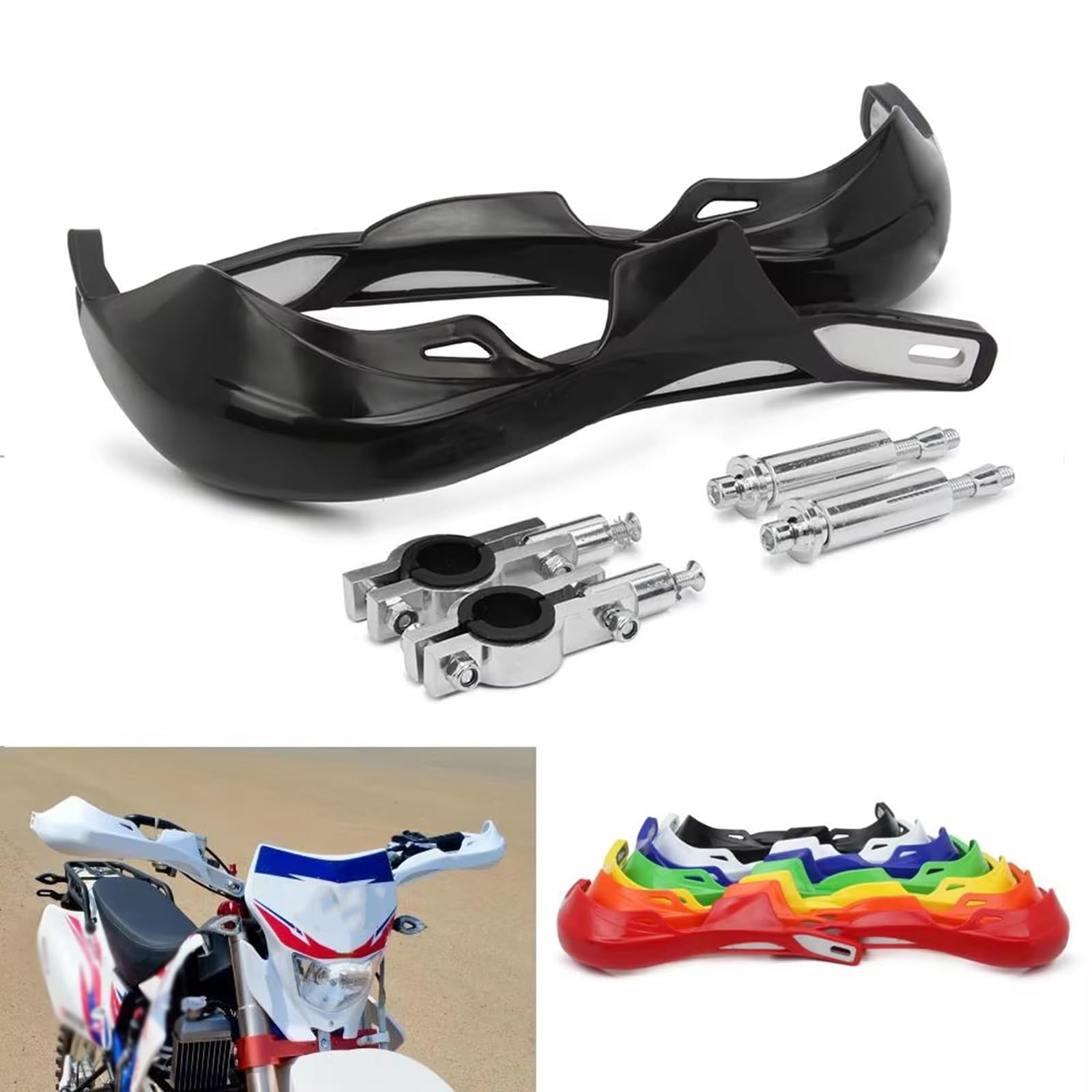 Paramani Moto per Yamaha Tracer 7/Tracer 7 GT, Paramani Antivento Protezione per La Maniglia del Manubrio Paramani per Manubrio Moto,E Red