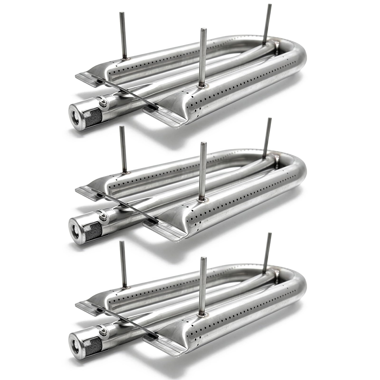 Piezas de repuesto de quemador de acero inoxidable resistente de 3 piezas para AOG, American Outdoor 24NB 24NG 24NP 24PC 30NB 30PC 36NB 36PC parrillas de gas 14 1/2 pulgadas x 6 1/4 pulgadas