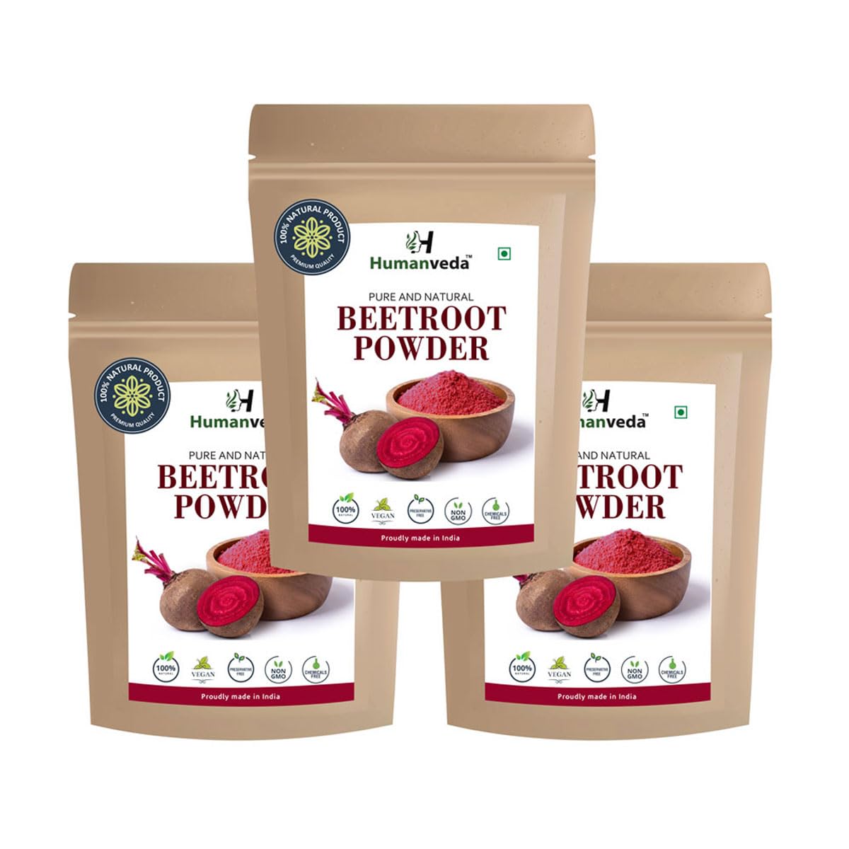 Humanveda Natural & Pure Beetroot Powder Beta Vulgaris Chukandar