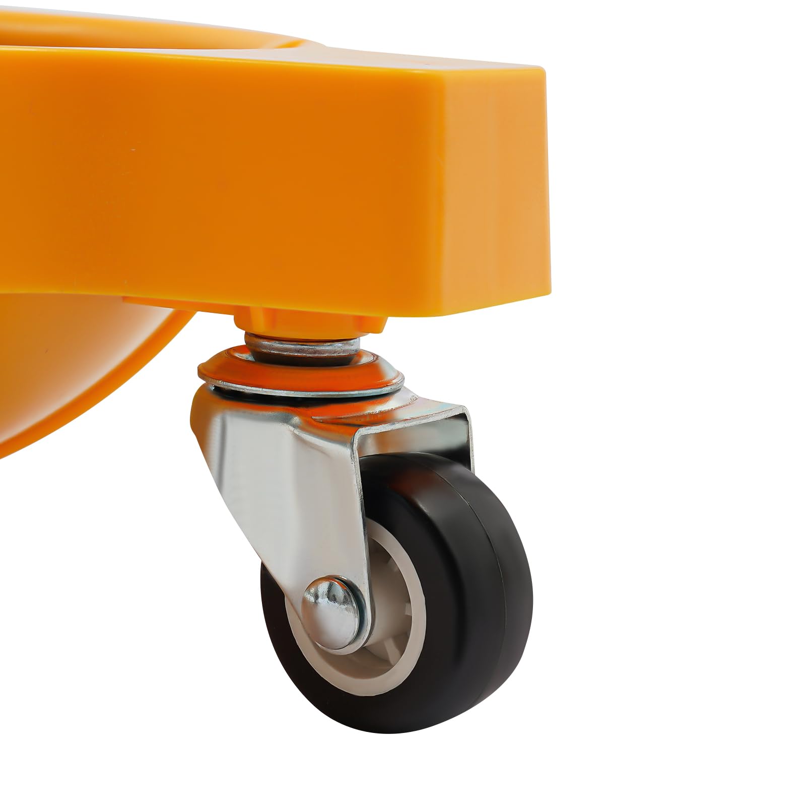 Lot de 2 genouillères roulantes avec 3 roues à 360 degrés et coussins en gel confortables, genouillères pour le travail, le chantier, avec sangles réglables, jaune
