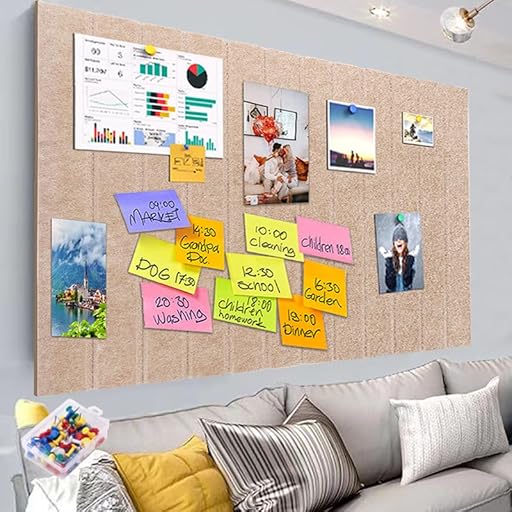 RANJIMA Tablón de anuncios de fieltro grande, personalizado, 60 x 40 cm, tablón de anuncios de fieltro, tablón de anuncios de fieltro autoadhesivo para dormitorio, salón, oficina, escuela, decoración | Ya disponible en tu tienda friki favorita! En mundofriki.es! RANJIMA Tablón de anuncios de fieltro grande, personalizado, 60 x 40 cm, tablón de anuncios de fieltro, tablón de anuncios de fieltro autoadhesivo para dormitorio, salón, oficina, escuela, decoración | Ya disponible en tu tienda friki favorita! En mundofriki.es!