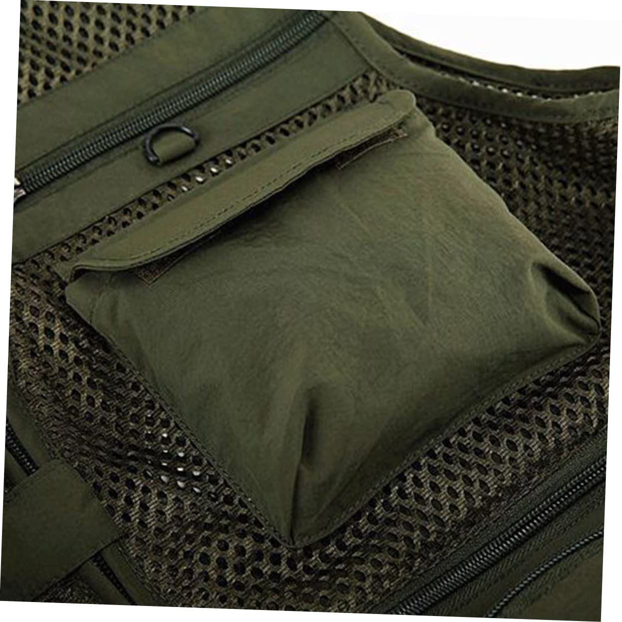 KESYOO Outdoor Climbing Vest While West Tank Tops West of but Multi Pockets Vest Men Fish Vest Fly Fishing Vest Man Breathable Cotton Clothes