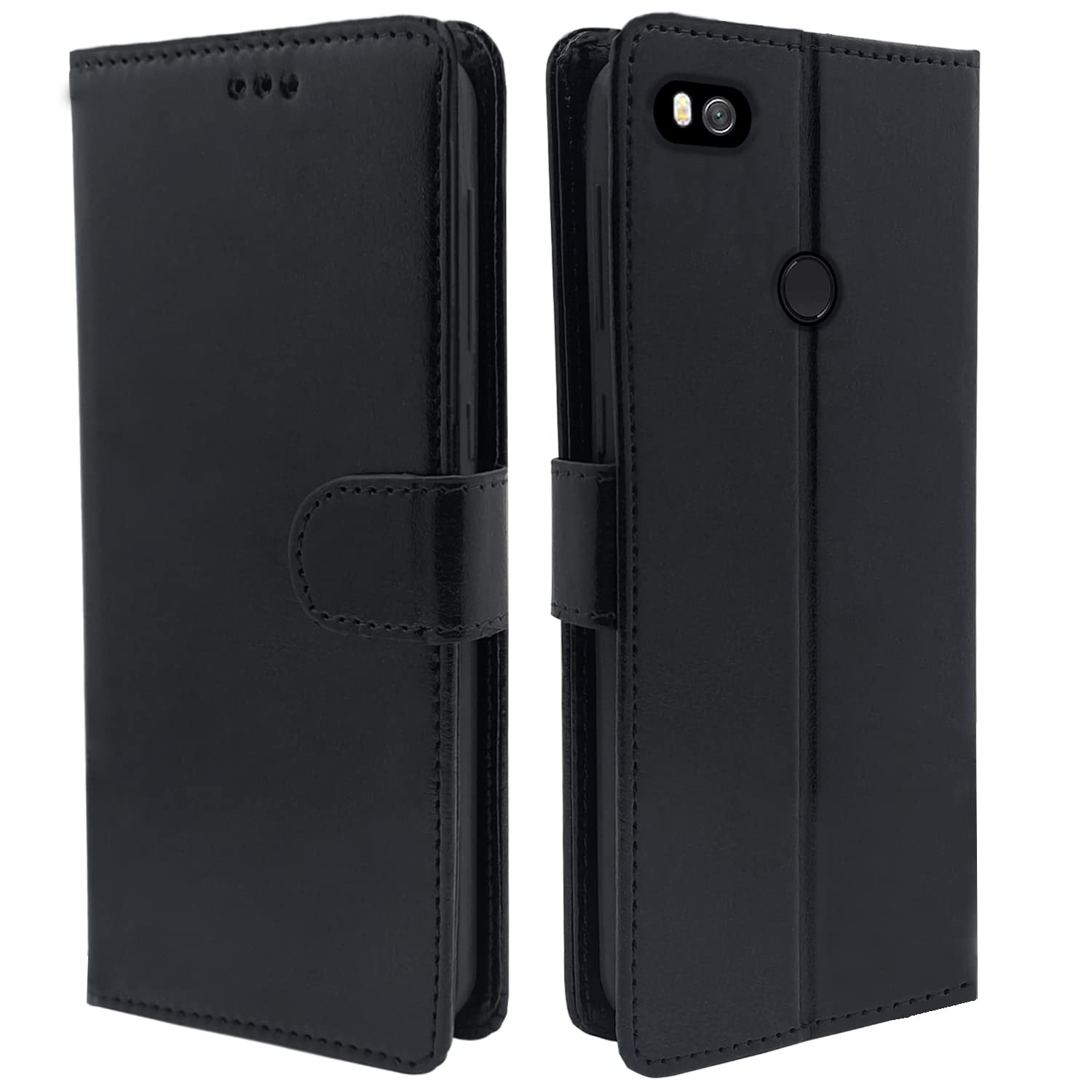 Pikkme Mi Redmi 4 Flip Cover Magnetic Leather Wallet Case Shockproof TPU for Mi Redmi 4 (Black) (B0B1MRMWWS) Amazon Price History, Amazon Price Tracker