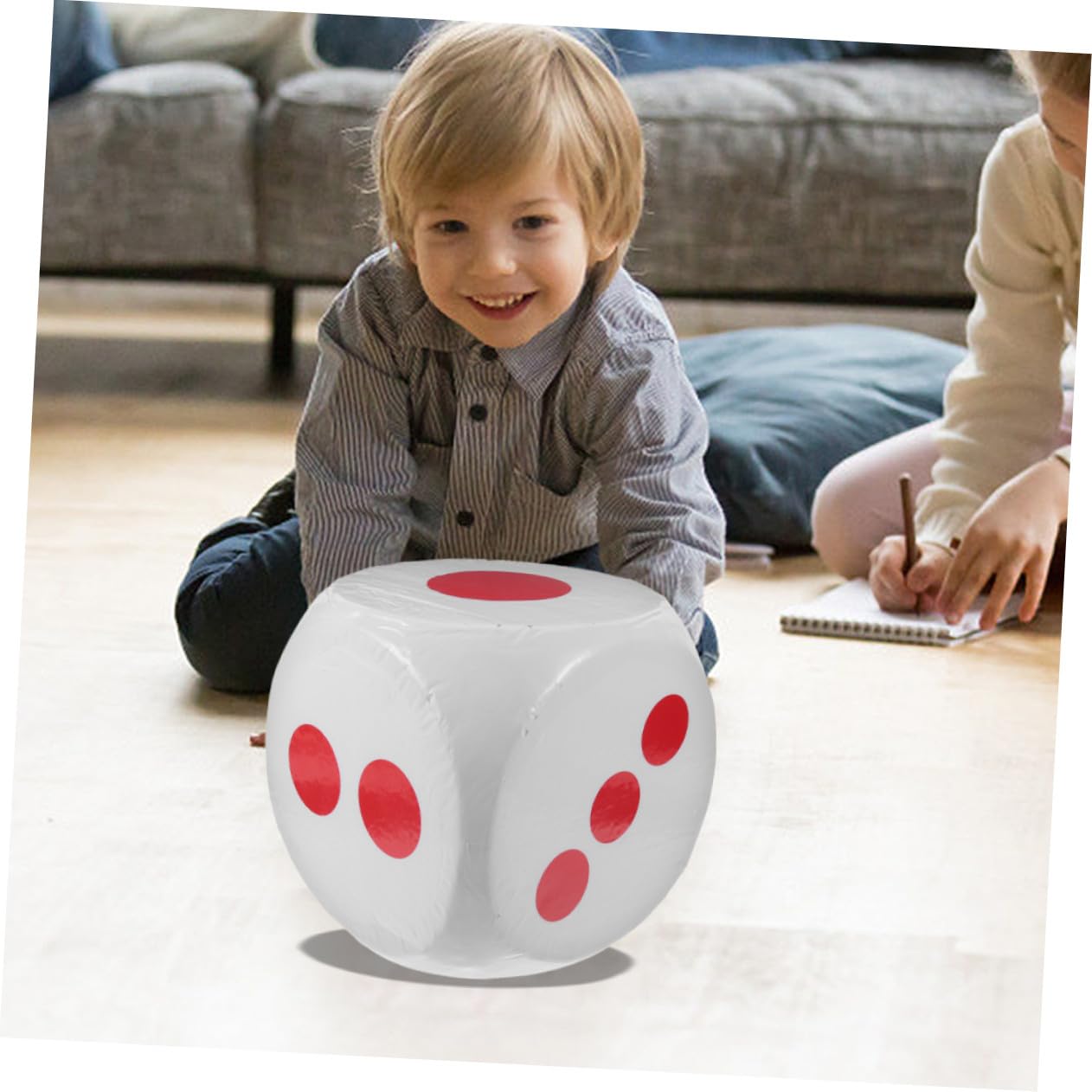 Dados de Espuma Grandes 28 Cm para Niños, Juego Didáctico y Fiesta, Dado Hexagonal de Color Claro, Seguro y Liviano para Rifas y Actividades Recreativas, 1 Unidad