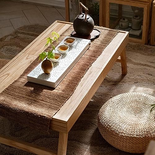 Table pliante japonaise bois table à thé zen petite table basse de sol - 7