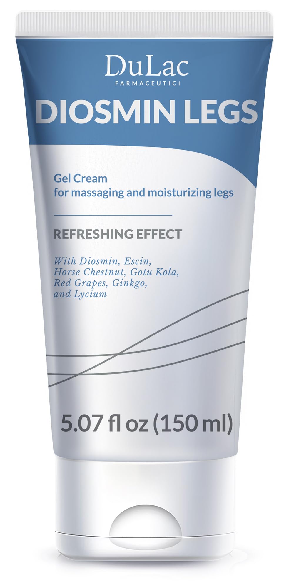 Dulàc - Diosmin Legs 5.07 Fl Oz - Varicose Veins Treatment for Legs, Gel Cream for Circulation and Spider Veins, Cooling Effect Diosmin and Horse Chestnut Cream for Leg Swelling Relief